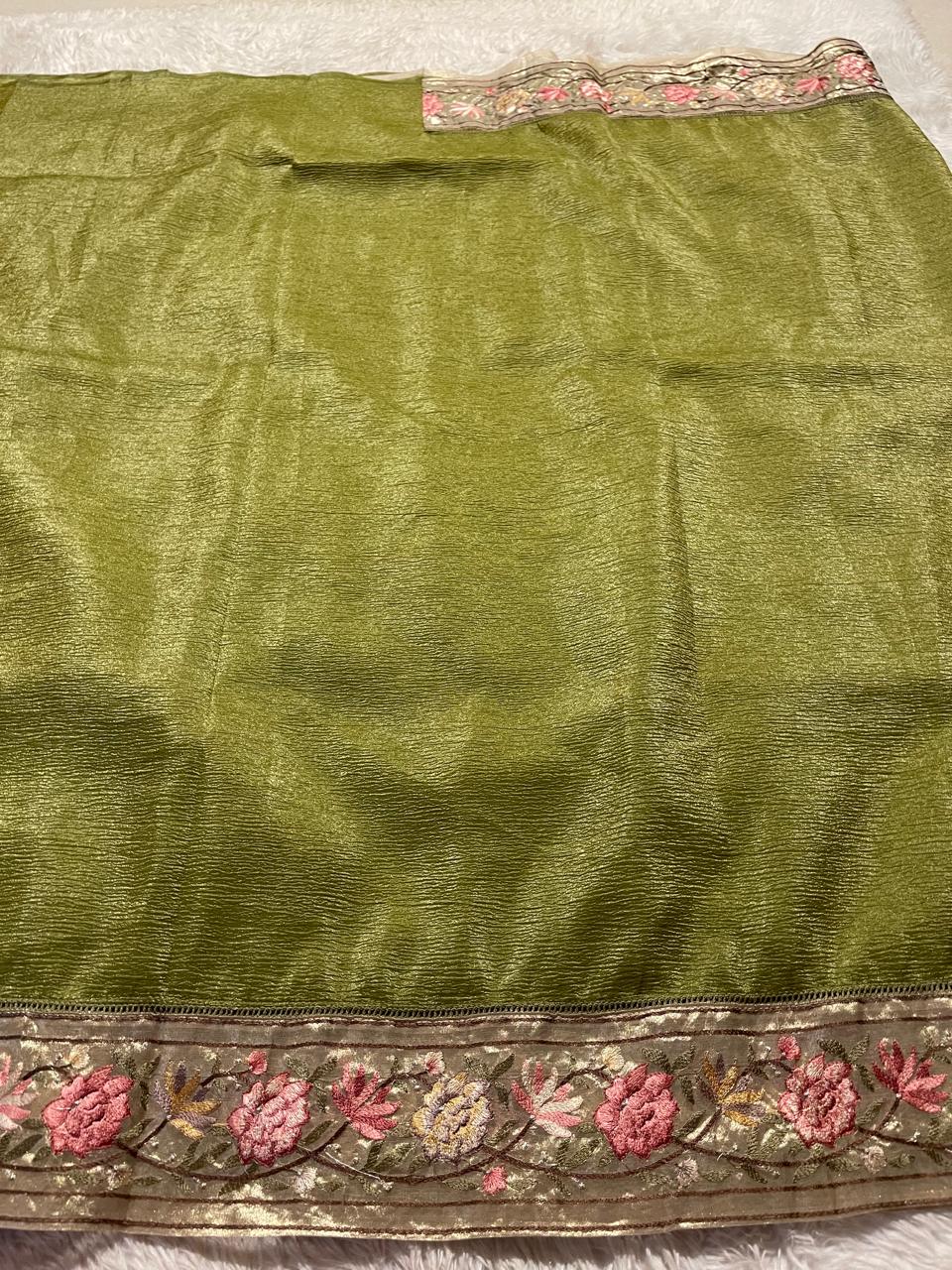 FESTIVE EDIT - DESIGNER SAREE A14 GREEEN