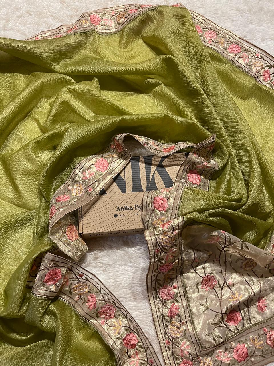 FESTIVE EDIT - DESIGNER SAREE A14 GREEEN