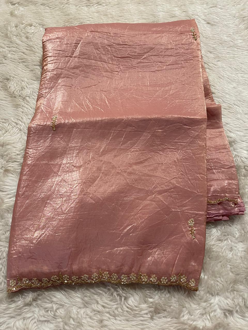 FESTIVE EDIT - DESIGNER SAREES BABYPINK A11