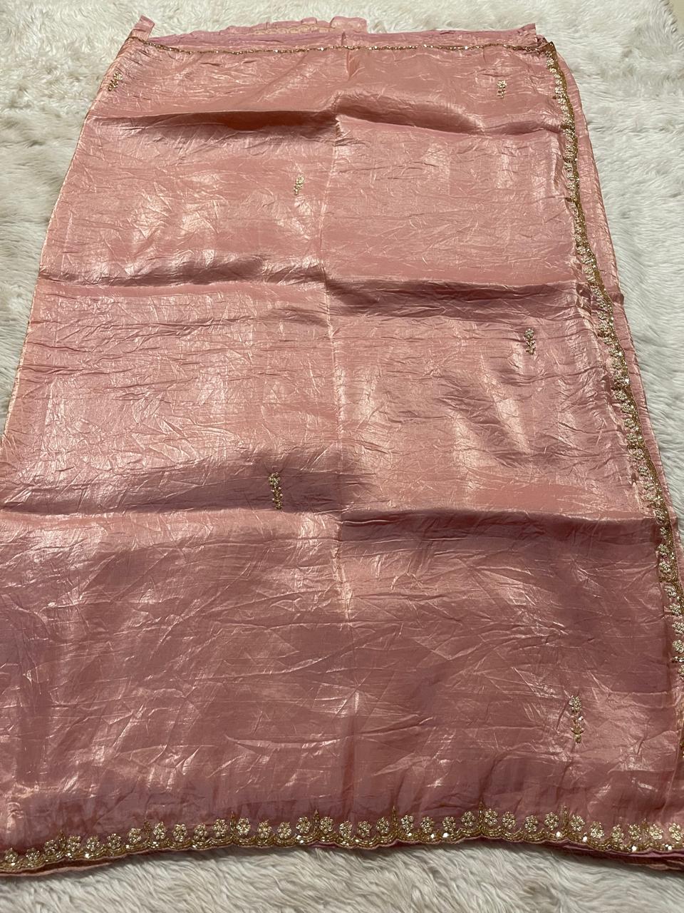 FESTIVE EDIT - DESIGNER SAREES BABYPINK A11
