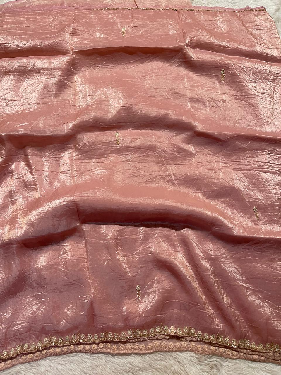 FESTIVE EDIT - DESIGNER SAREES BABYPINK A11