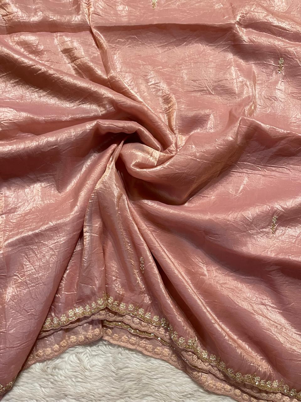 FESTIVE EDIT - DESIGNER SAREES BABYPINK A11