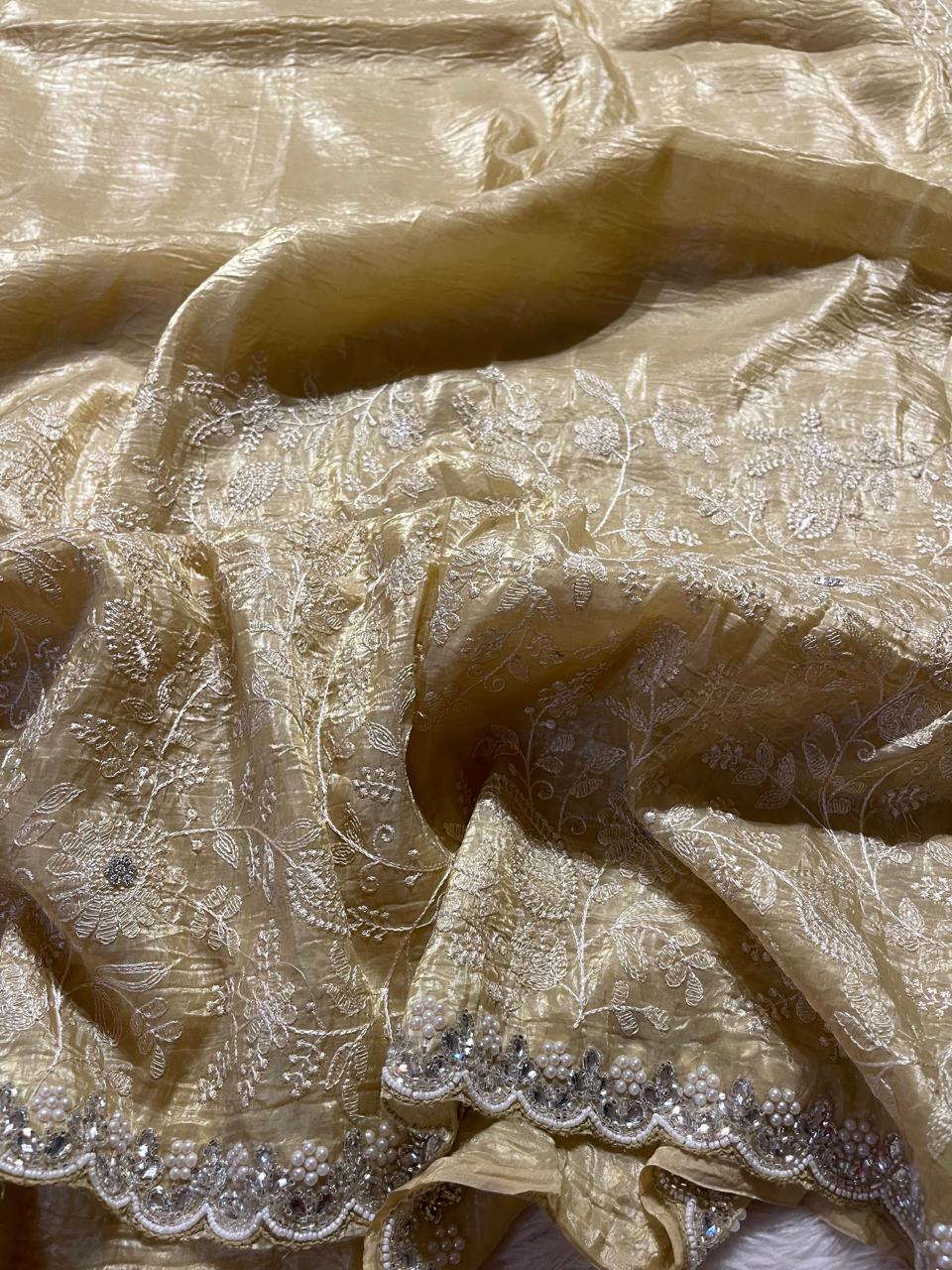 DESIGNER SAREE-A16 YELLOW