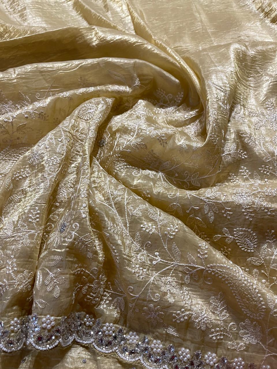 DESIGNER SAREE-A16 YELLOW