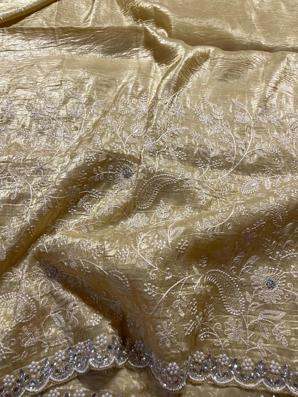 DESIGNER SAREE-A16 YELLOW
