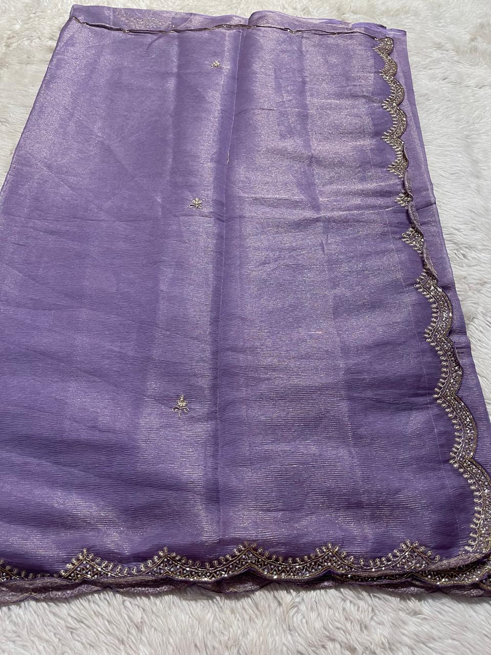 FESTIVE EDIT- OH PURPLE SAREE A13