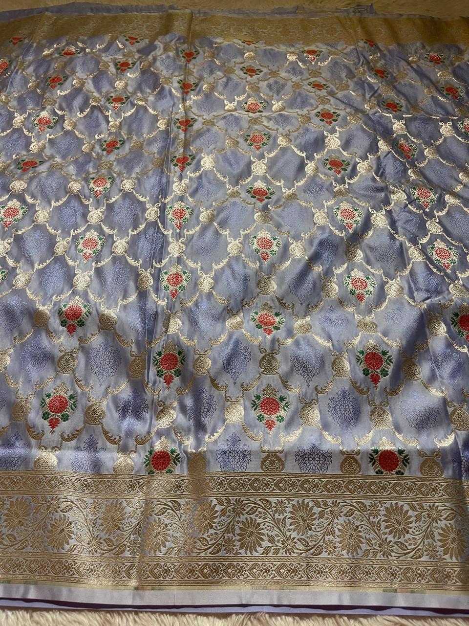 Anika's Banarasi Semi Georgette Soft Silk-02