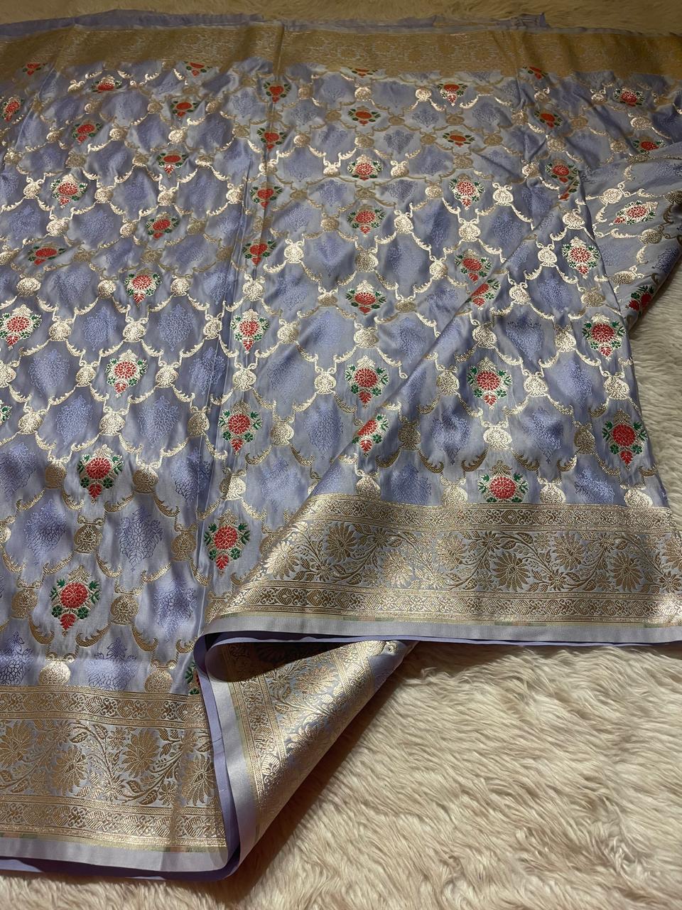 Anika's Banarasi Semi Georgette Soft Silk-02