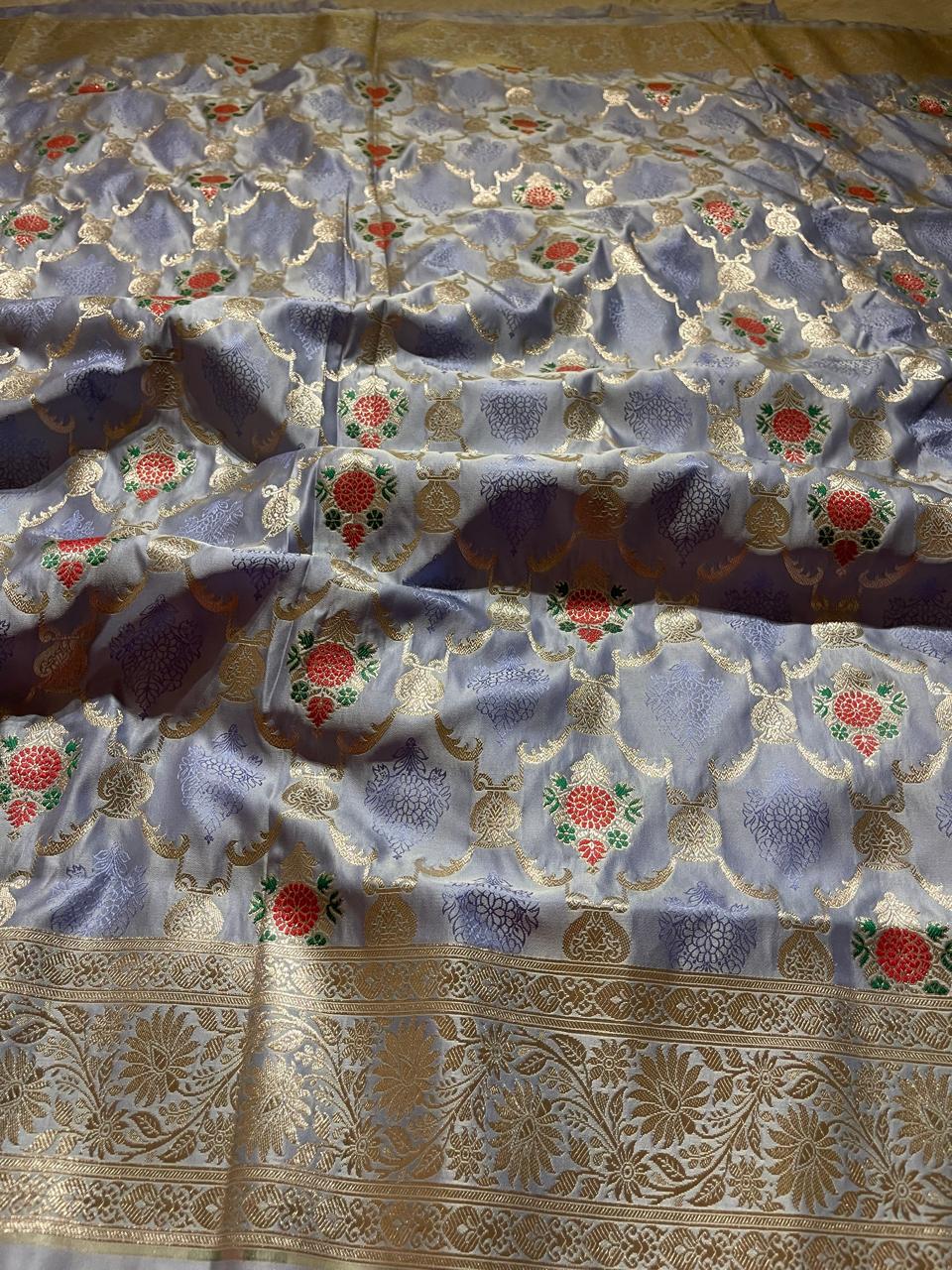 Anika's Banarasi Semi Georgette Soft Silk-02