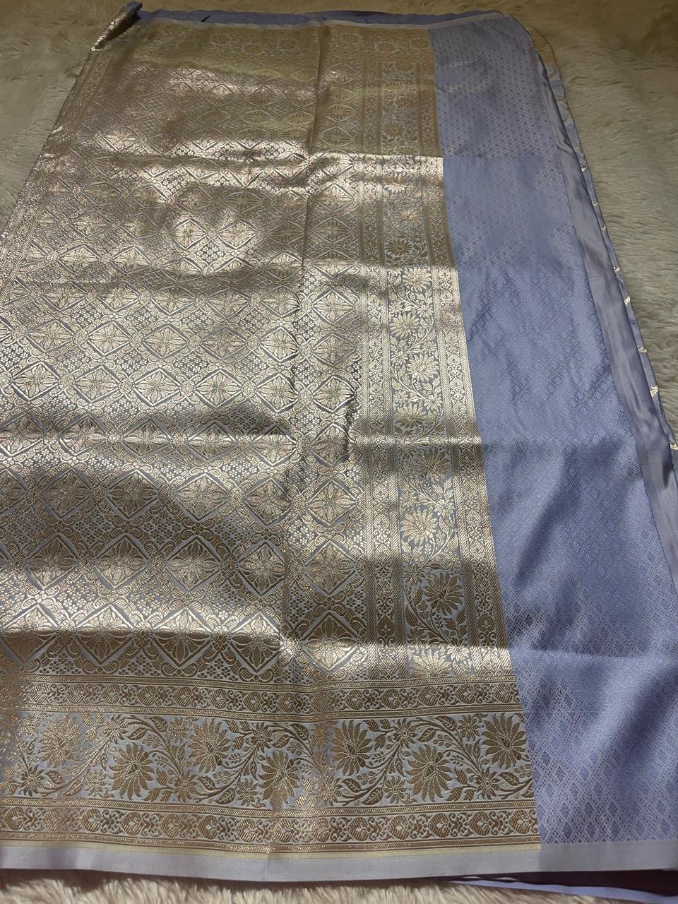 Anika's Banarasi Semi Georgette Soft Silk-02