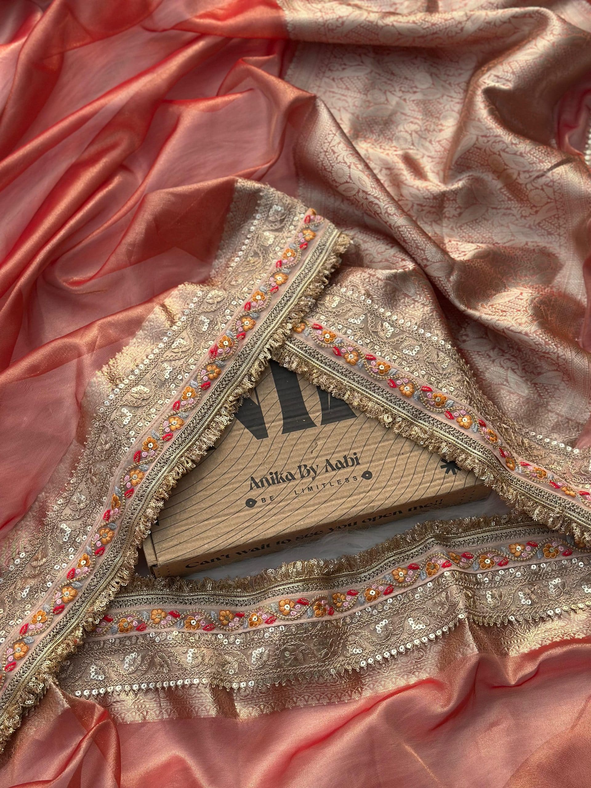 CORAL ORANGISH-TISSUE LUXE