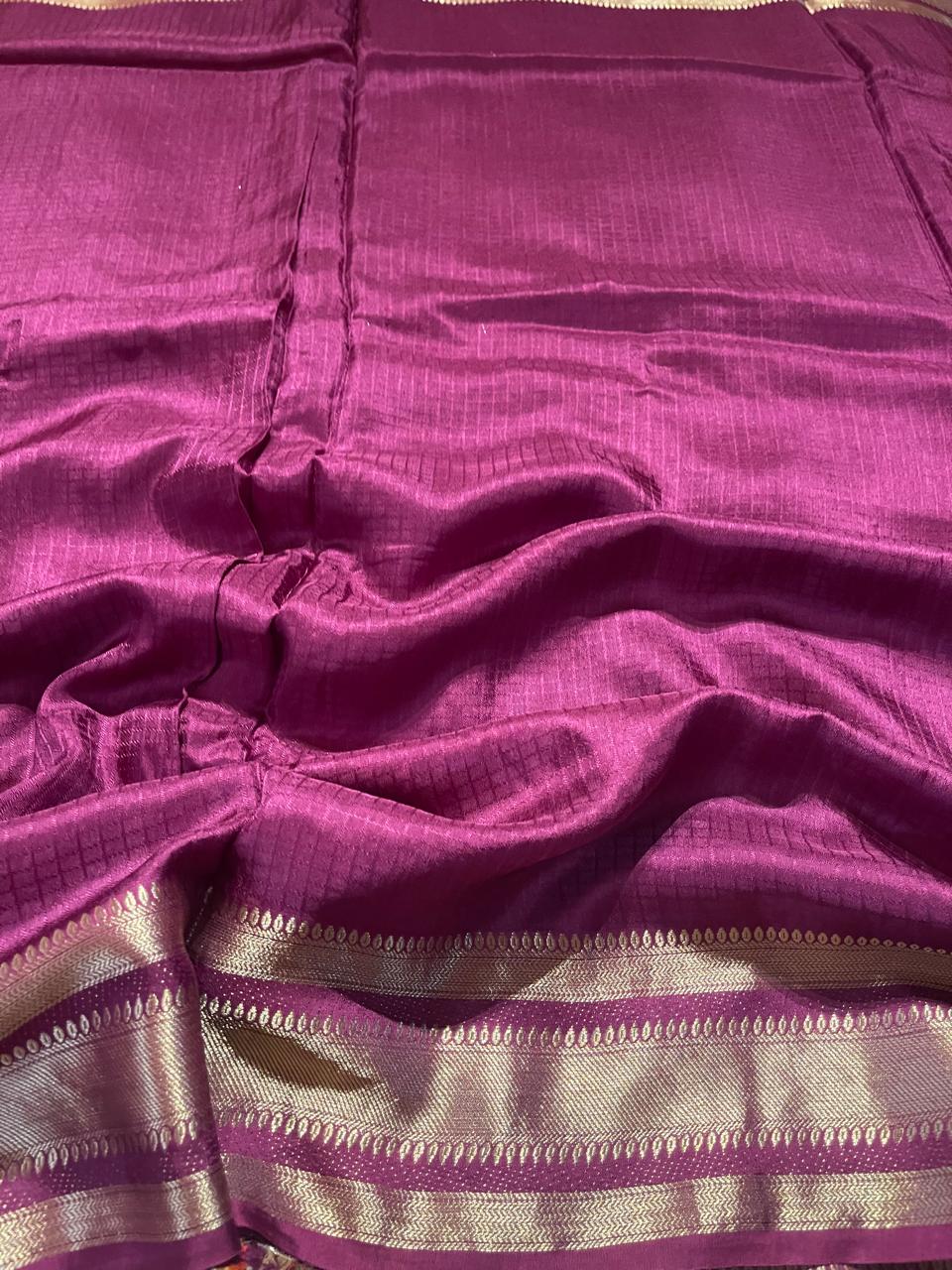 MUNGA BANARASI SAREE- MAGENTA