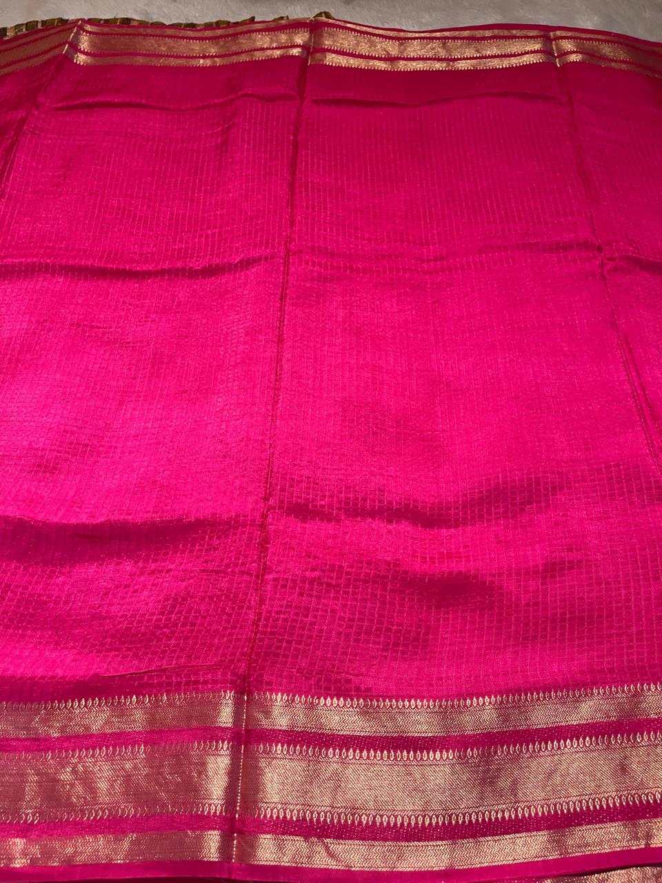 MUNGA BANARASI SAREE-PINK