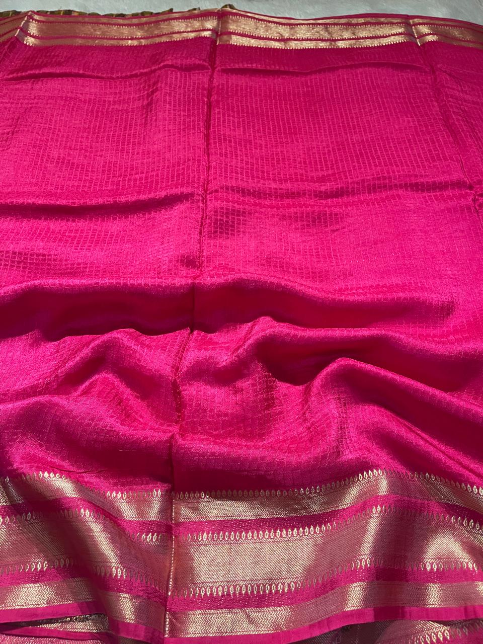 MUNGA BANARASI SAREE-PINK