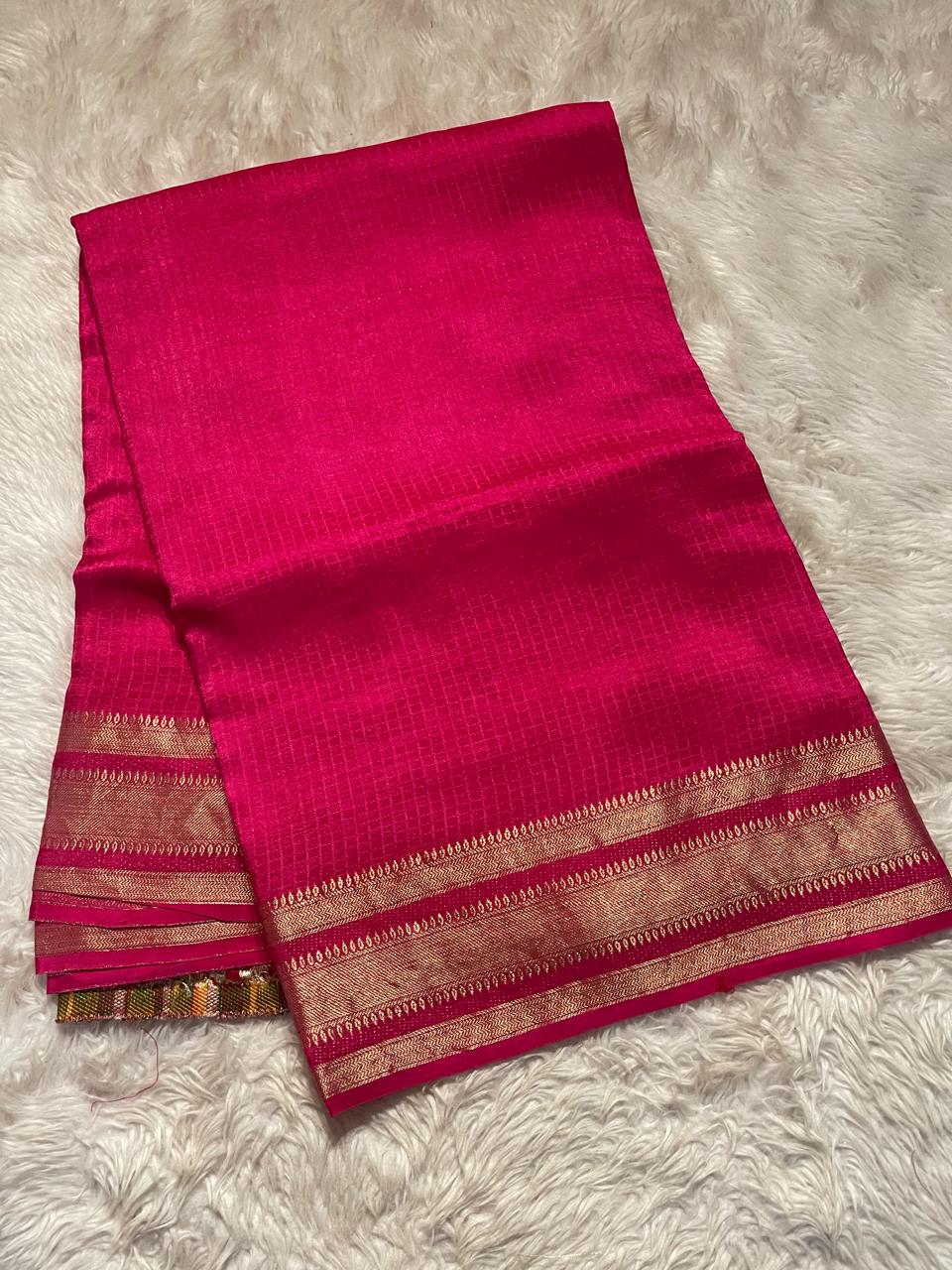 MUNGA BANARASI SAREE-PINK