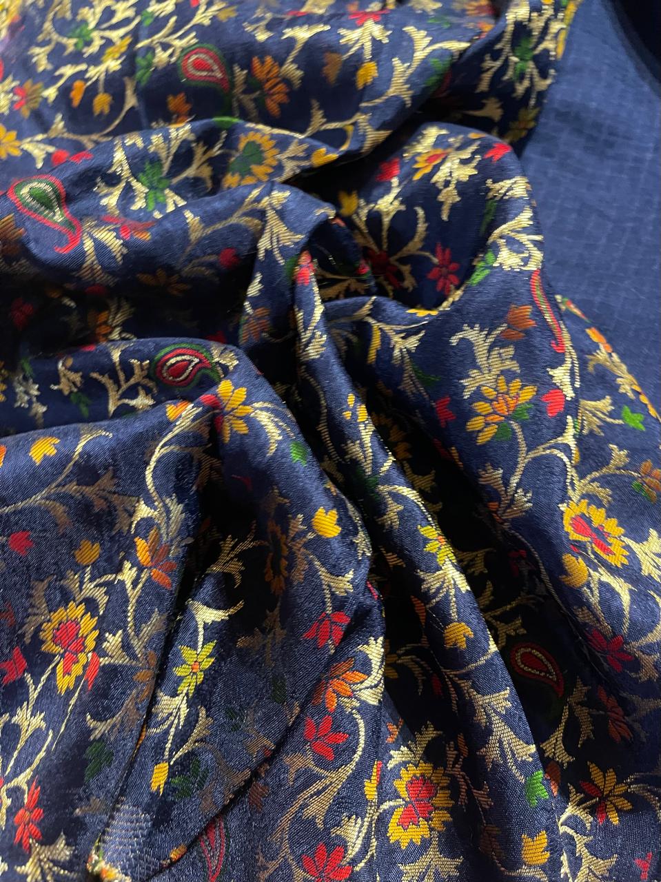 MUNGA BANARASI SAREE-NEVYBLUE