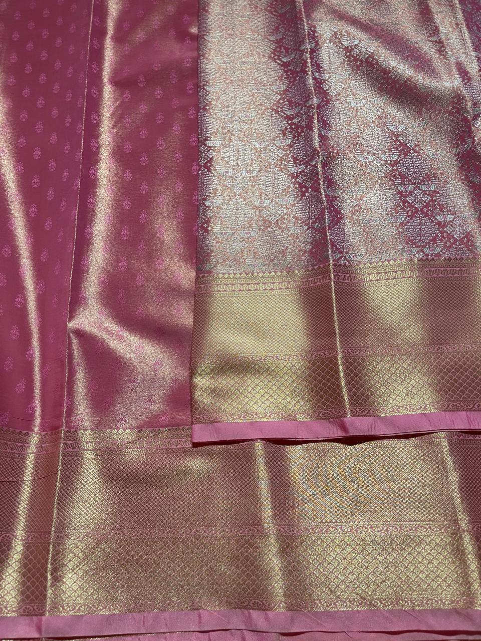 SWAYAMVARAM-PASTEL PINK SILK SAREE