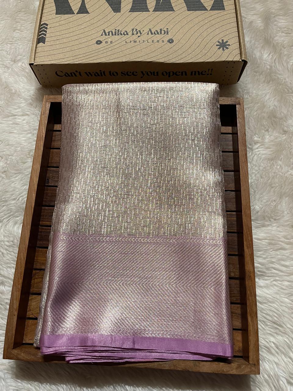 HEERA-PASTEL LILAC SAREE