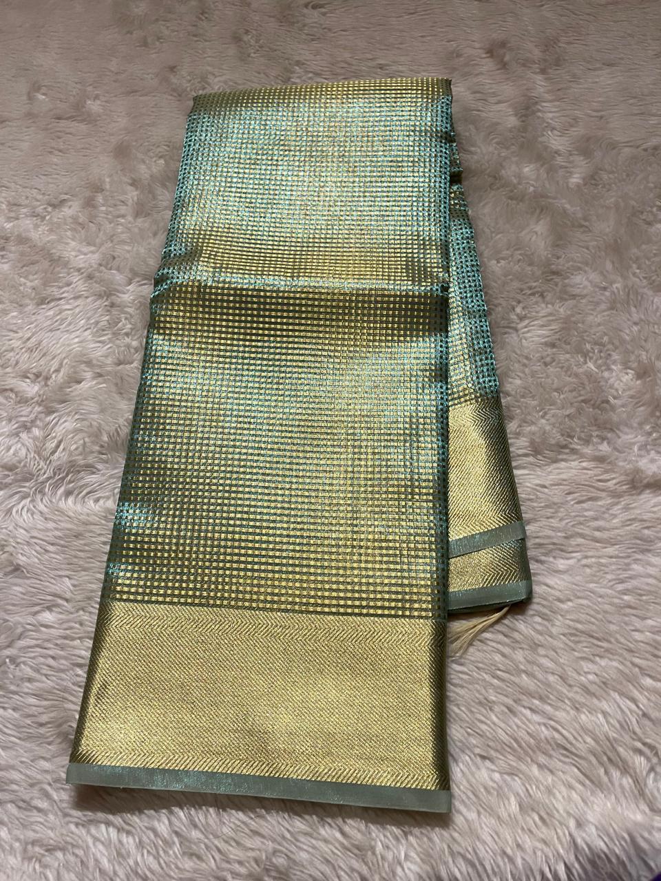 NAYAN-SEAFOAM GREEN SAREE