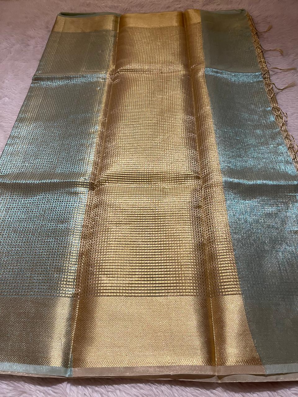 NAYAN-SEAFOAM GREEN SAREE