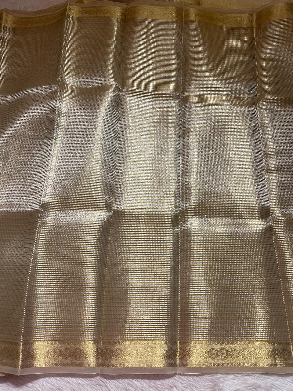 NAYAN-GOLD AND SILVER SAREE