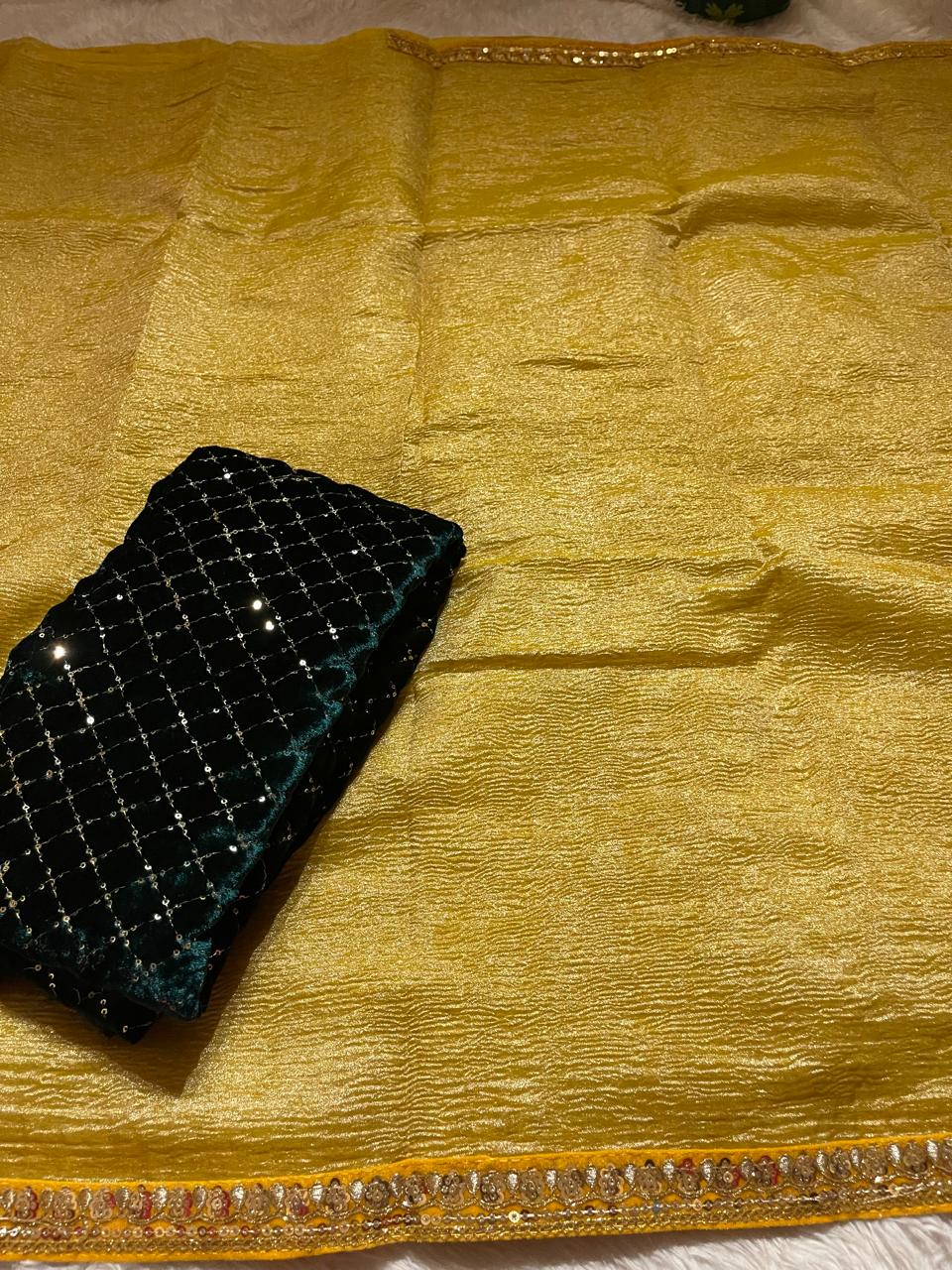 CRUSH LACE SAREE-04