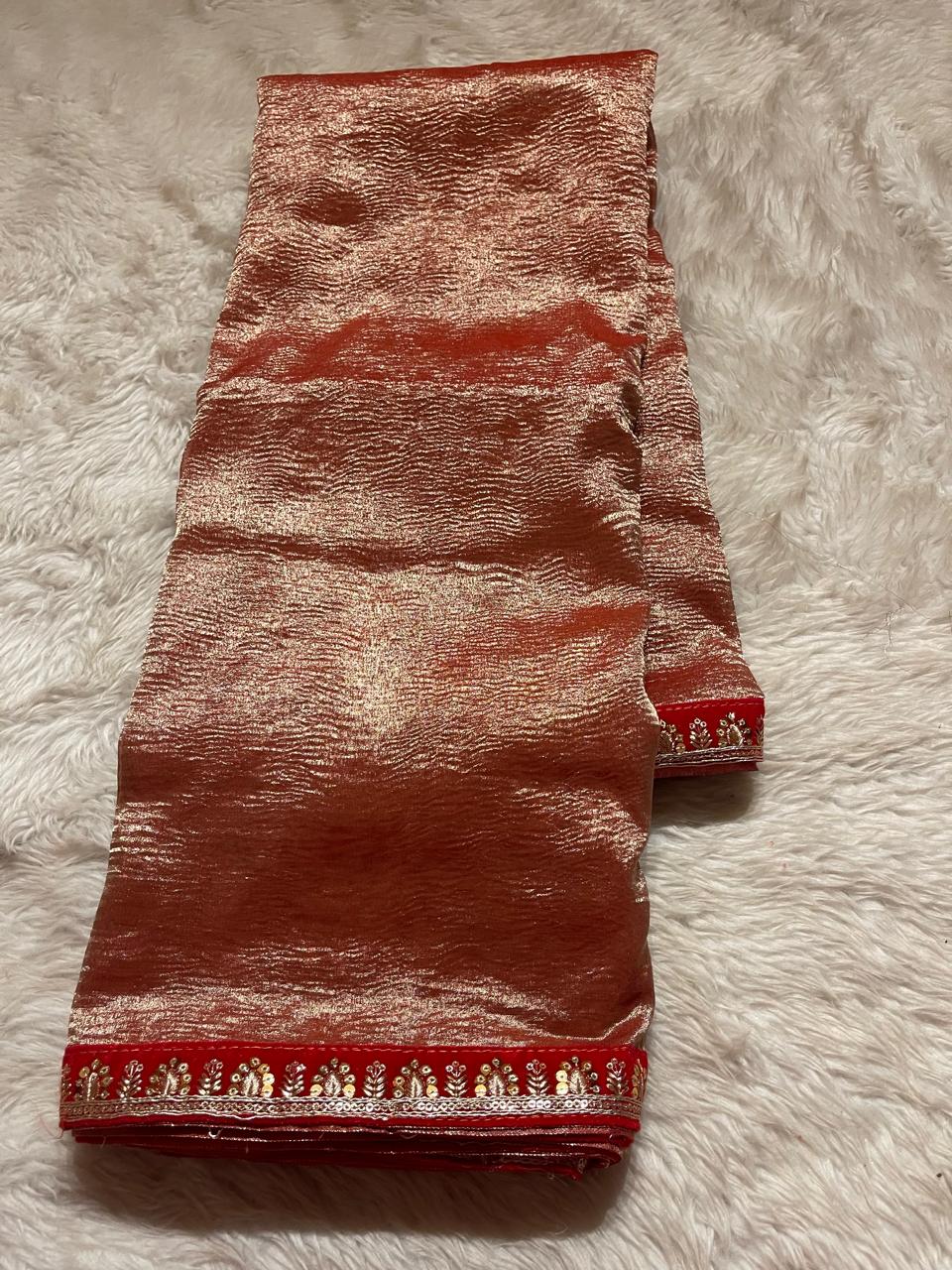 CRUSH LACE SAREE-CS02