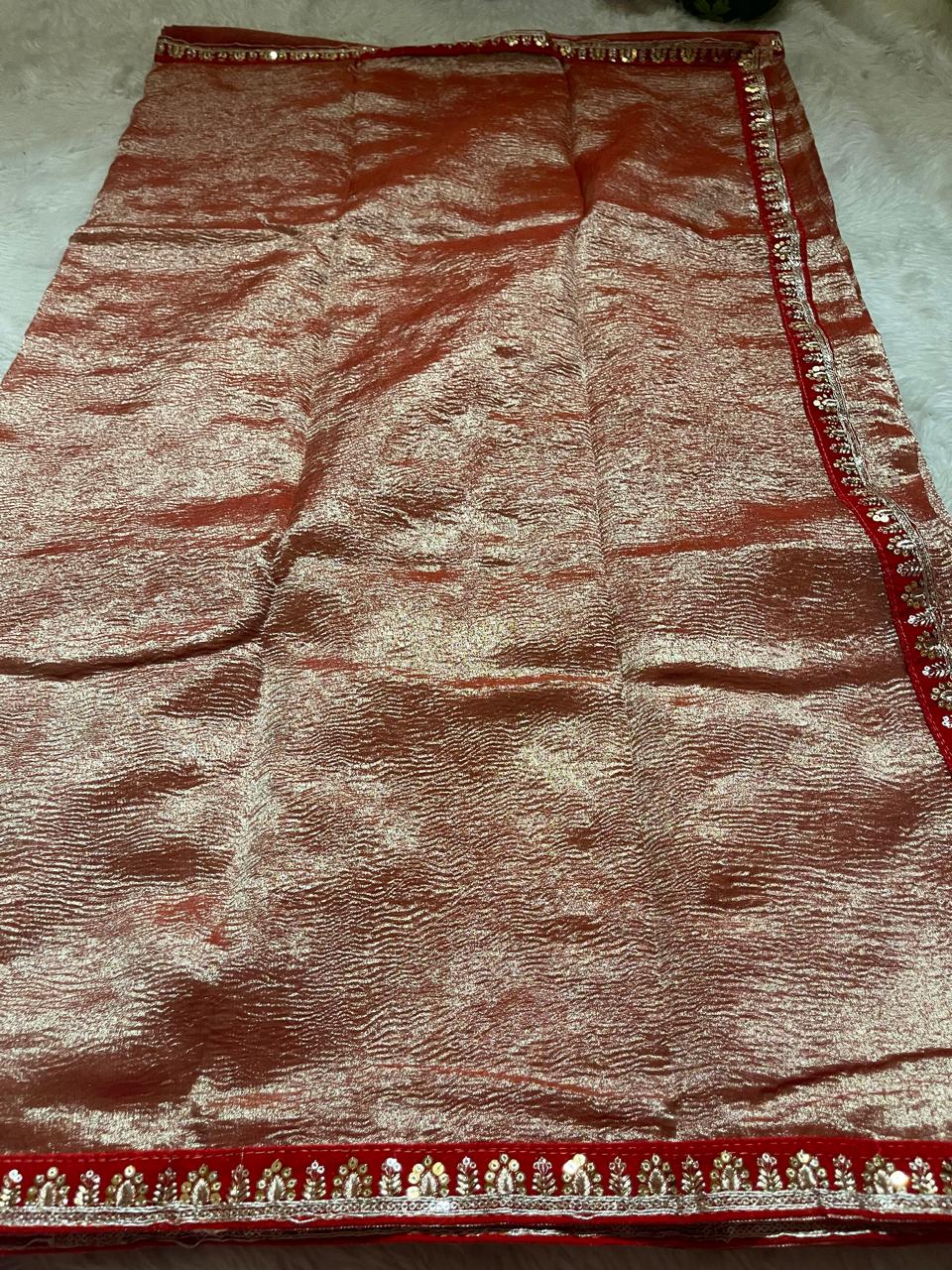 CRUSH LACE SAREE-CS02
