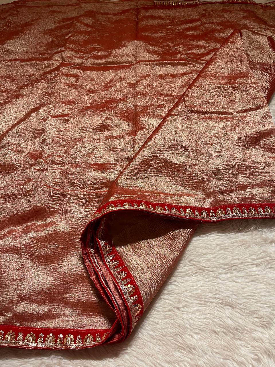 CRUSH LACE SAREE-CS02