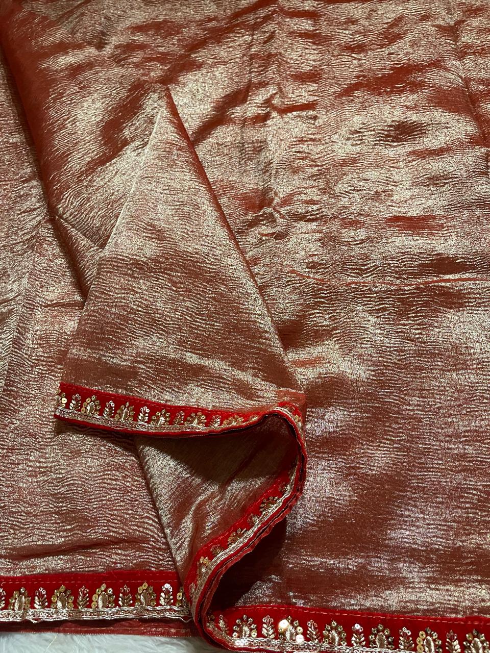 CRUSH LACE SAREE-CS02