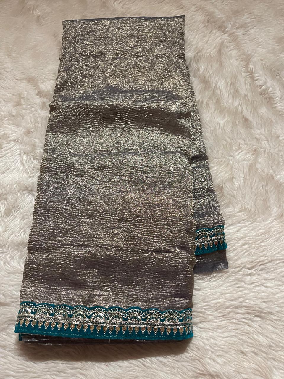CRUSH LACE SAREE-CS03