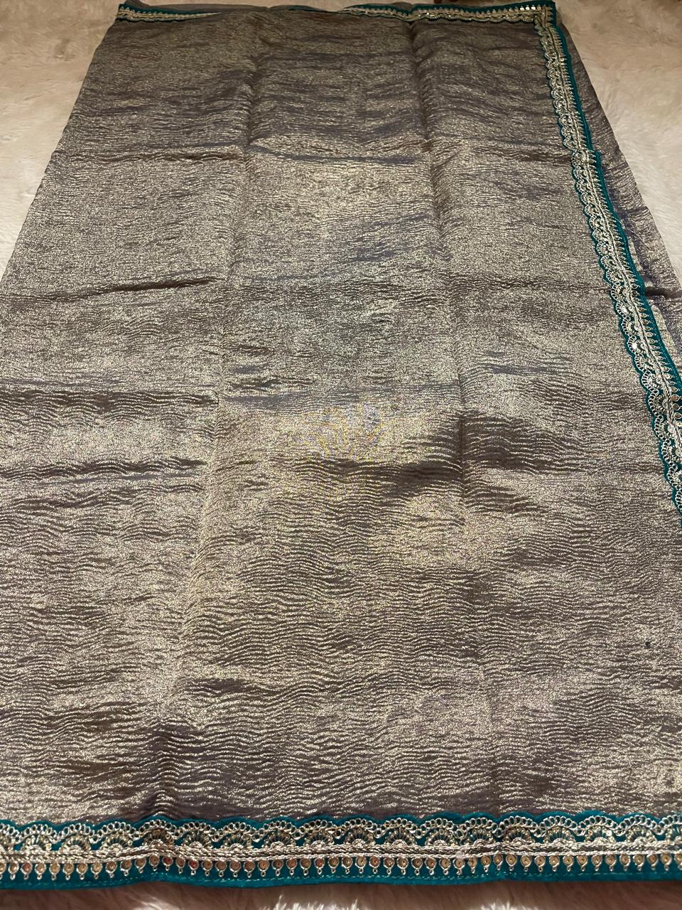 CRUSH LACE SAREE-CS03