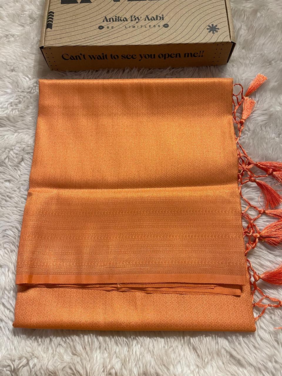 ROYAL AFFAIR-PEACH SAREE