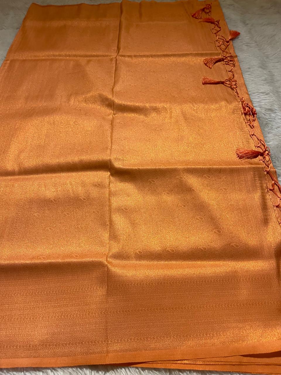 ROYAL AFFAIR-PEACH SAREE