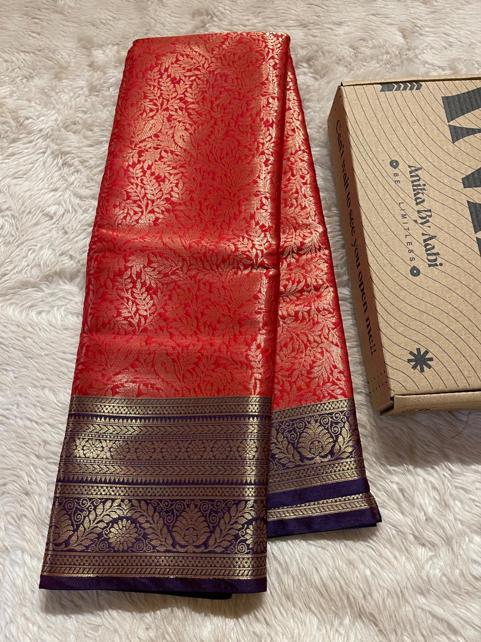 ANIKA'S KANCHI SEMI SILK SAREE-AD01