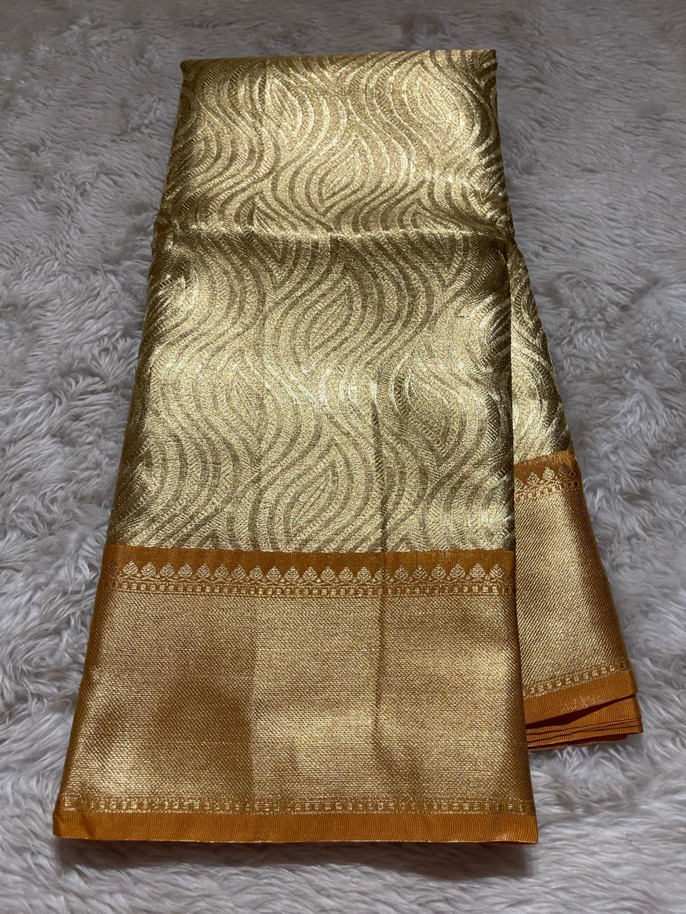 TISSUE SAREE-GOLD