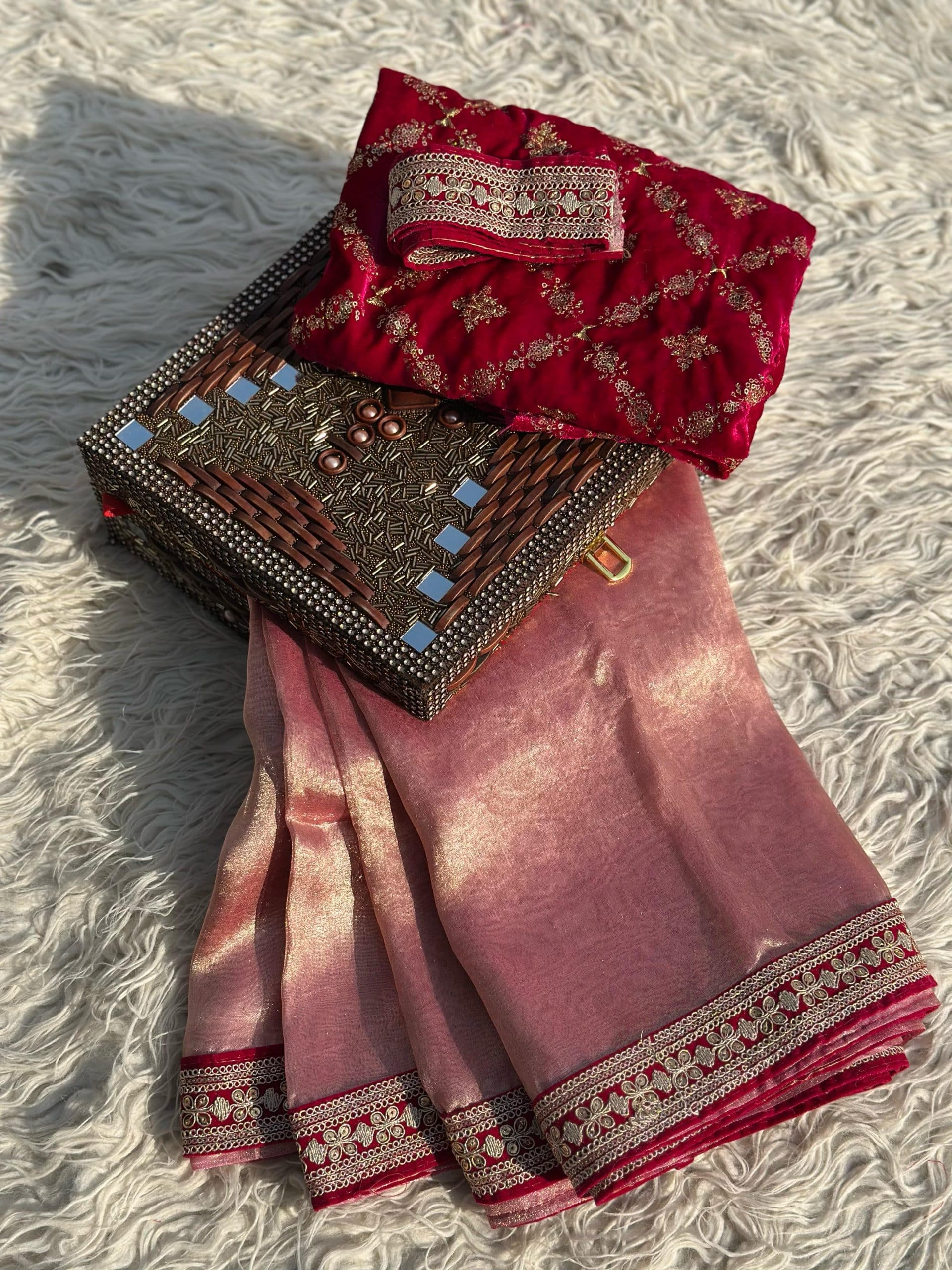 JHANU-BRIDAL TISSUE SILK SAREE JB02