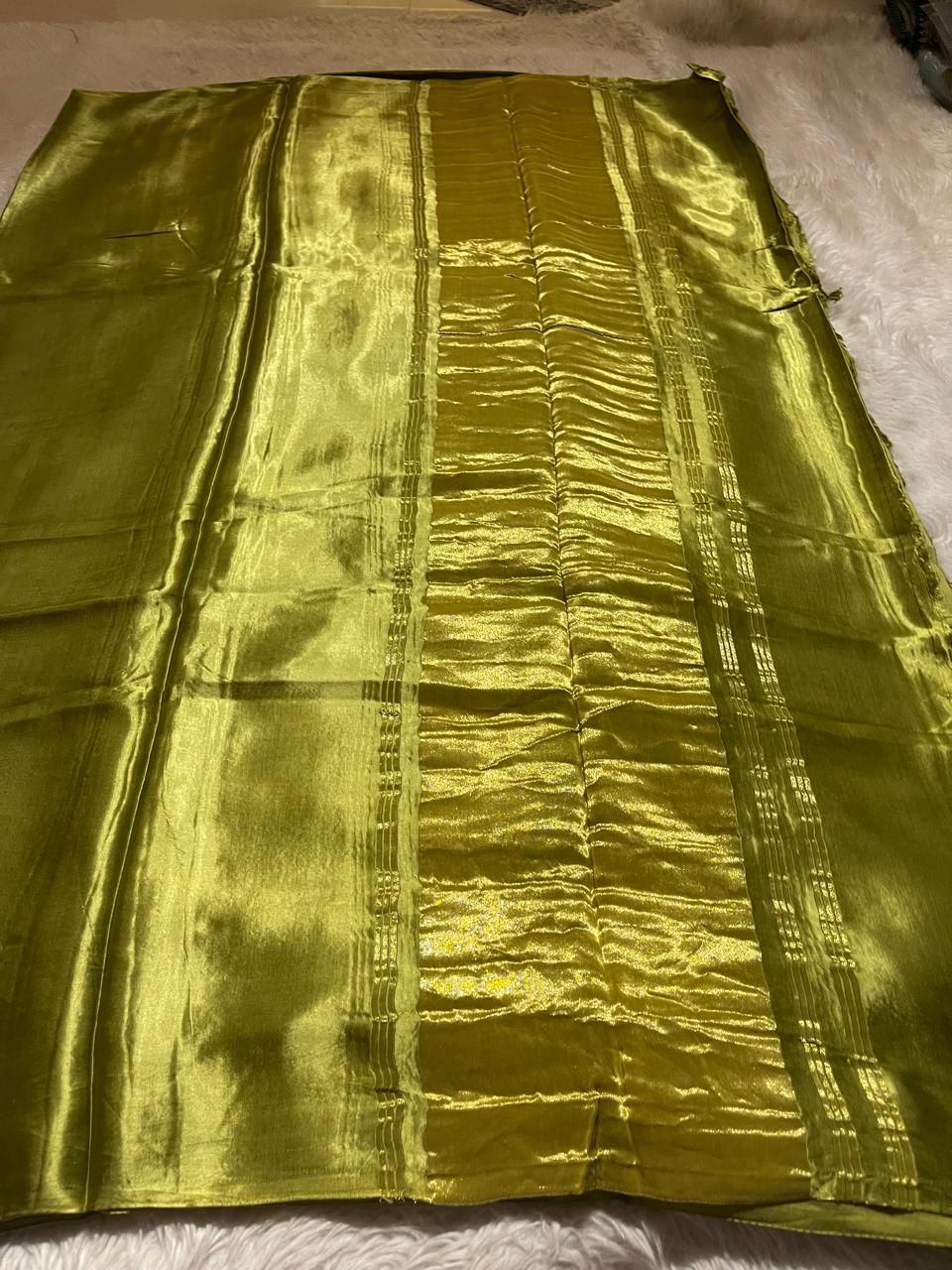 MODAL PLAIN SAREE-MINT GREEN