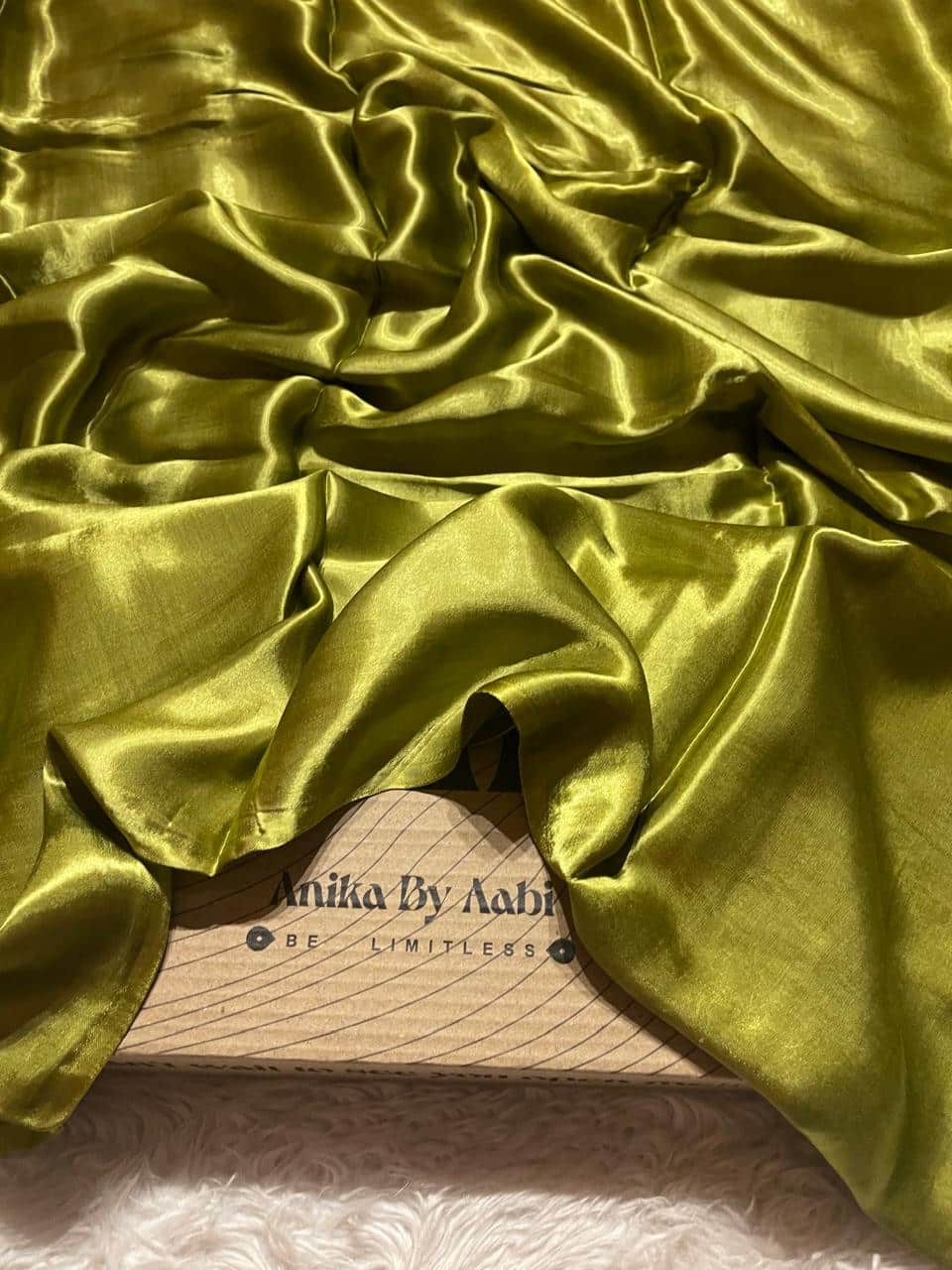 MODAL PLAIN SAREE-MINT GREEN