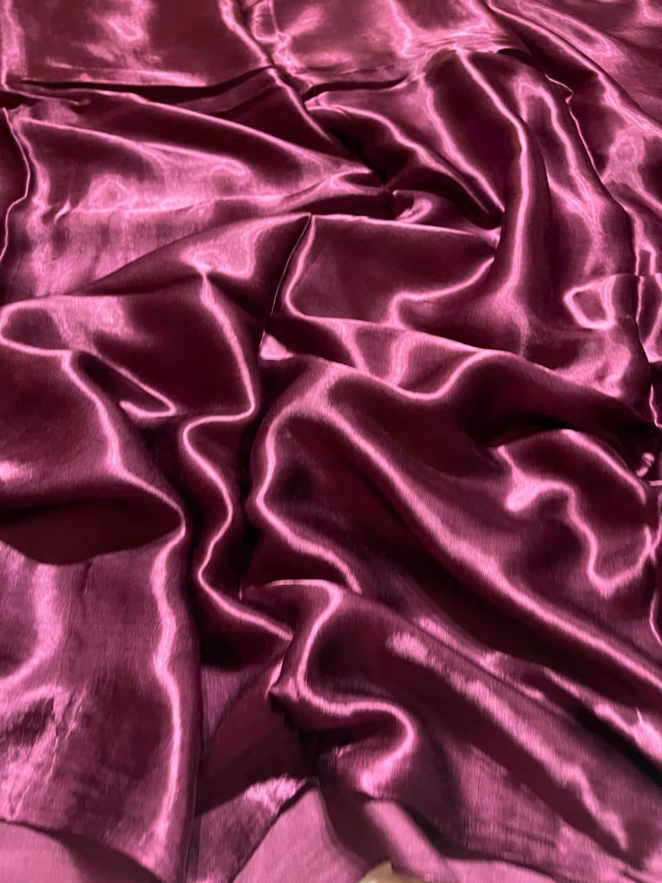 MODAL PLAIN SAREE-MAUVE PURPLE