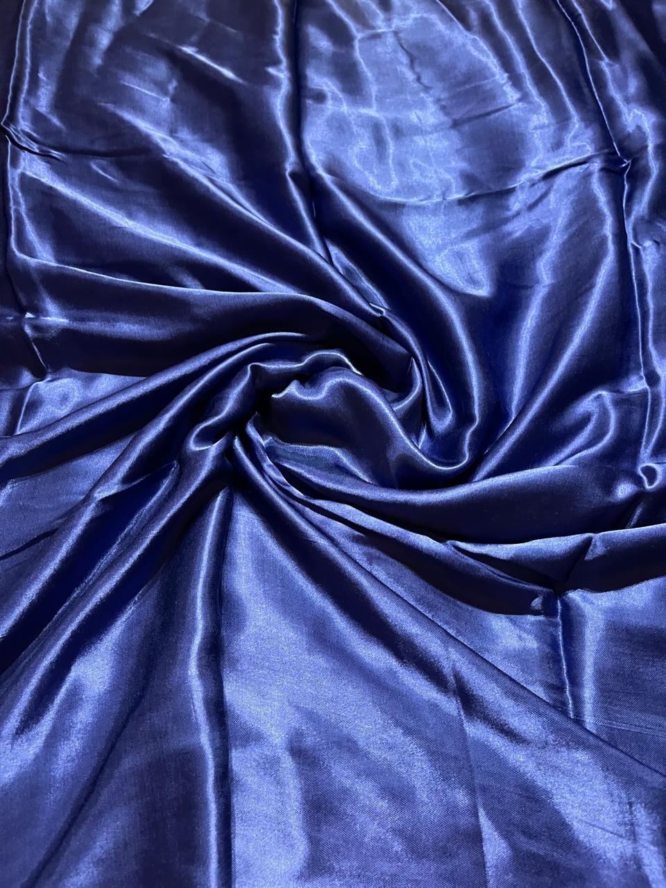 MODAL PLAIN SAREE-PERSIOAN BLUE