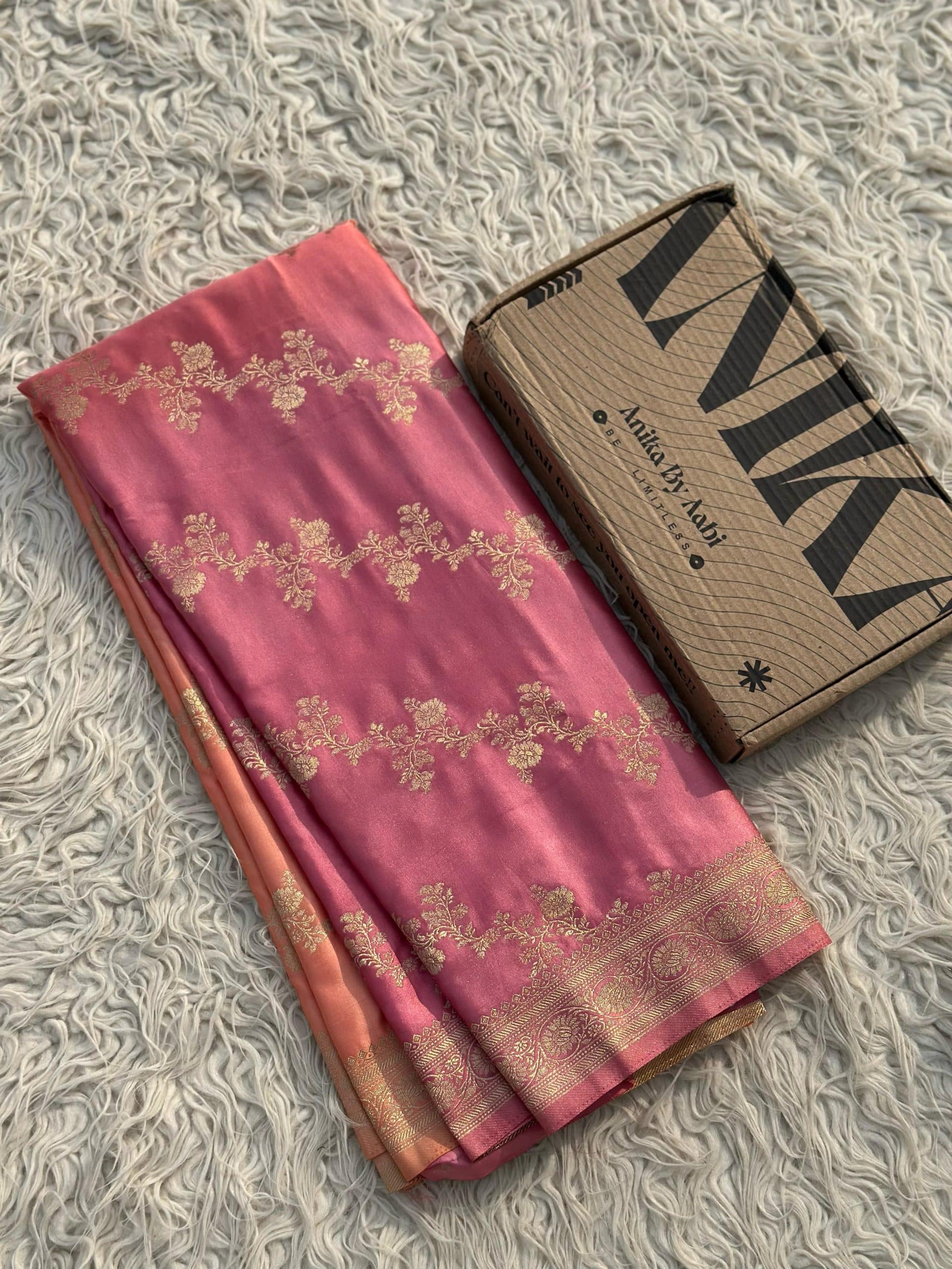 KEERTHI-PINK DELIGHT BANARASI LUXE SAREE