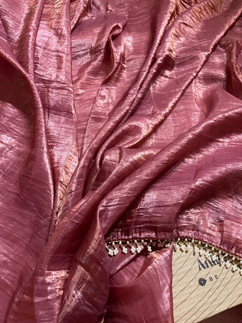 FLORA PLAIN LACE SAREE-FP01
