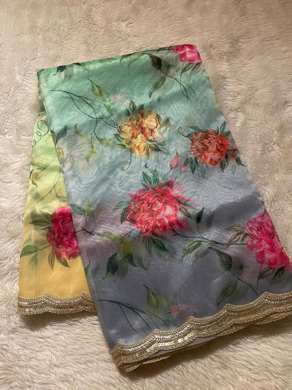 ORGANZA LACE-FLORAL ELEGANCE FE01