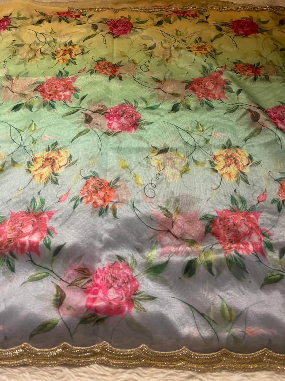 ORGANZA LACE-FLORAL ELEGANCE FE01