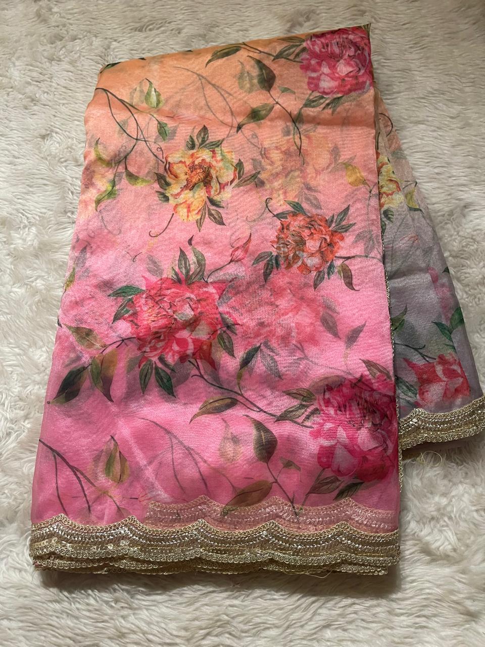ORGANZA LACE-FLORAL ELEGANCE FE02
