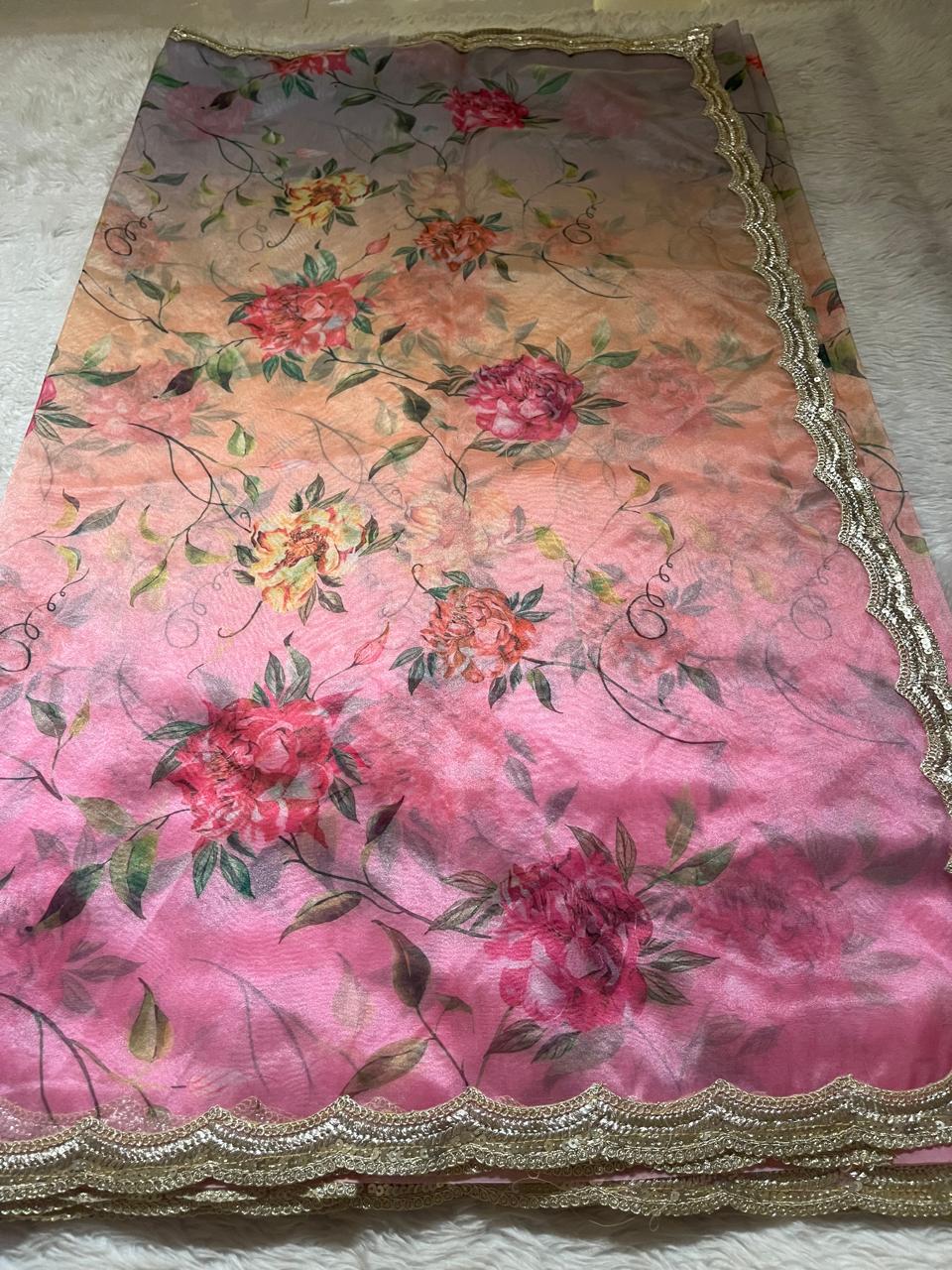 ORGANZA LACE-FLORAL ELEGANCE FE02
