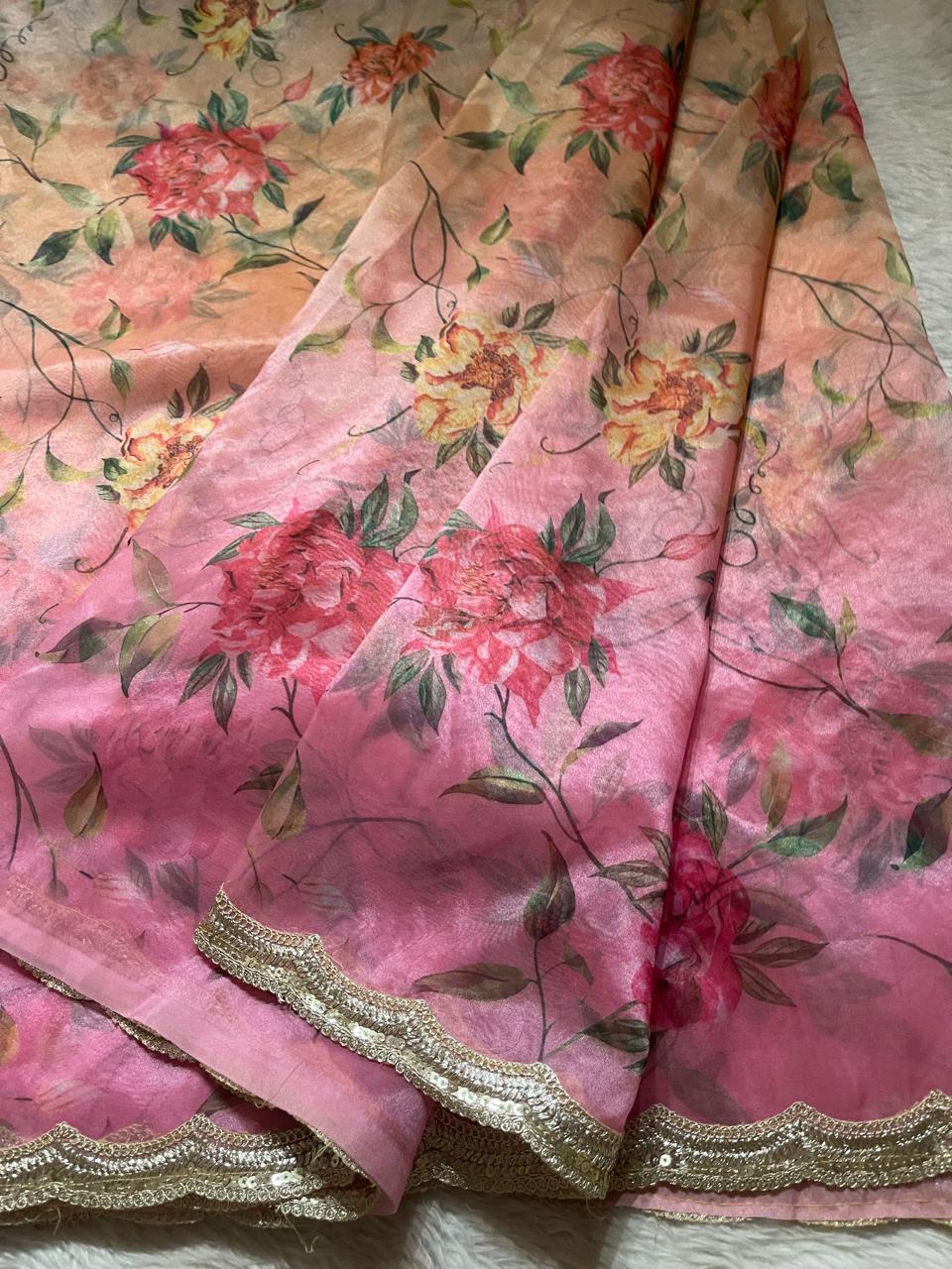 ORGANZA LACE-FLORAL ELEGANCE FE02