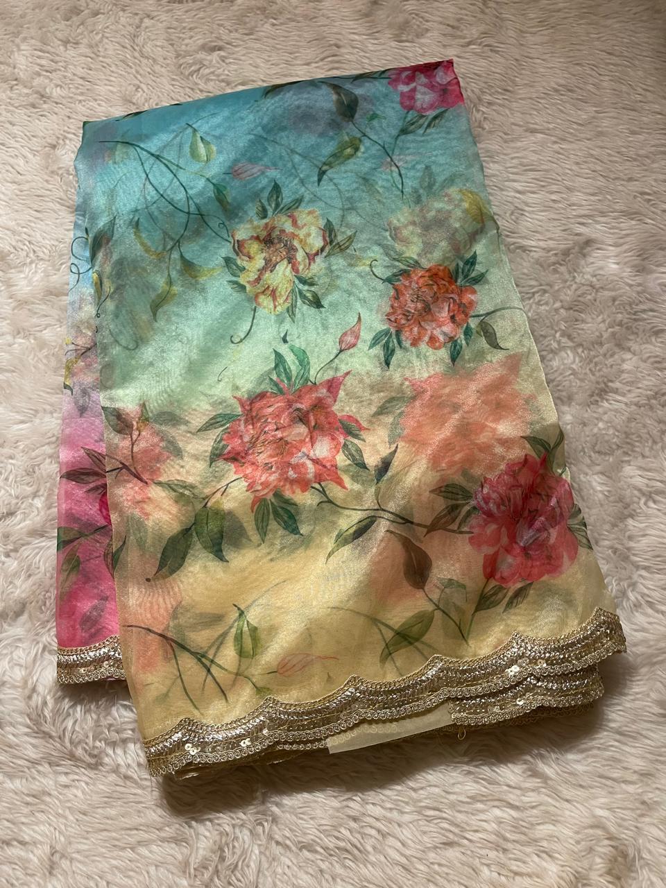 ORGANZA LACE-FLORAL ELEGANCE FE03