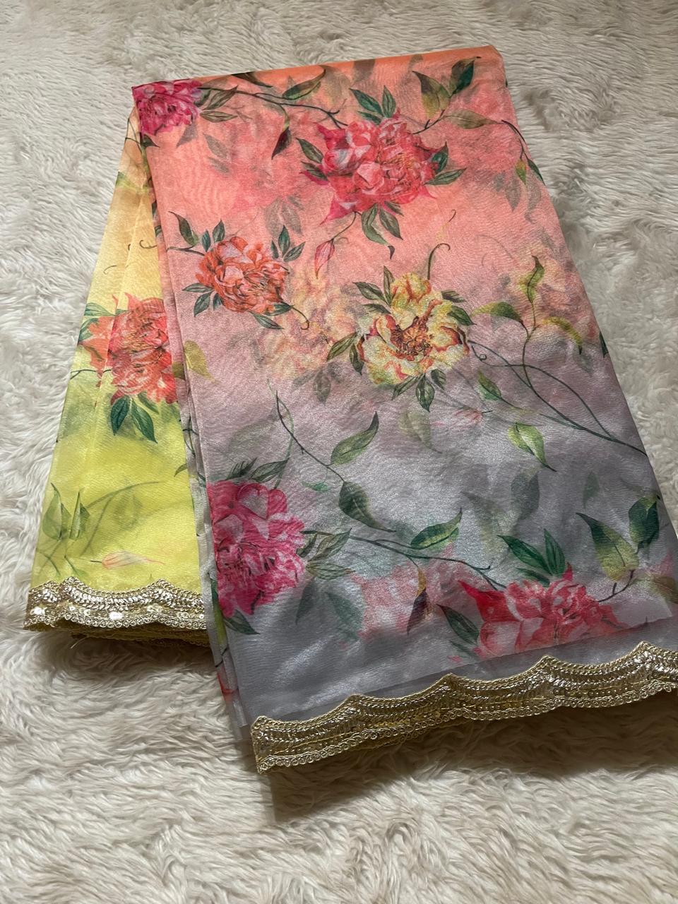 ORGANZA LACE-FLORAL ELEGANCE FE04